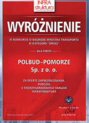 Certyfikaty i wyróżnienia Polbud-Pomorze Sp. z o.o. 01
